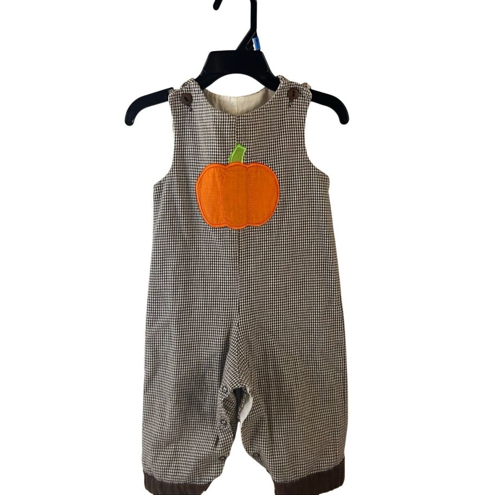 Pumpkin romper orange brown‎ 9m?